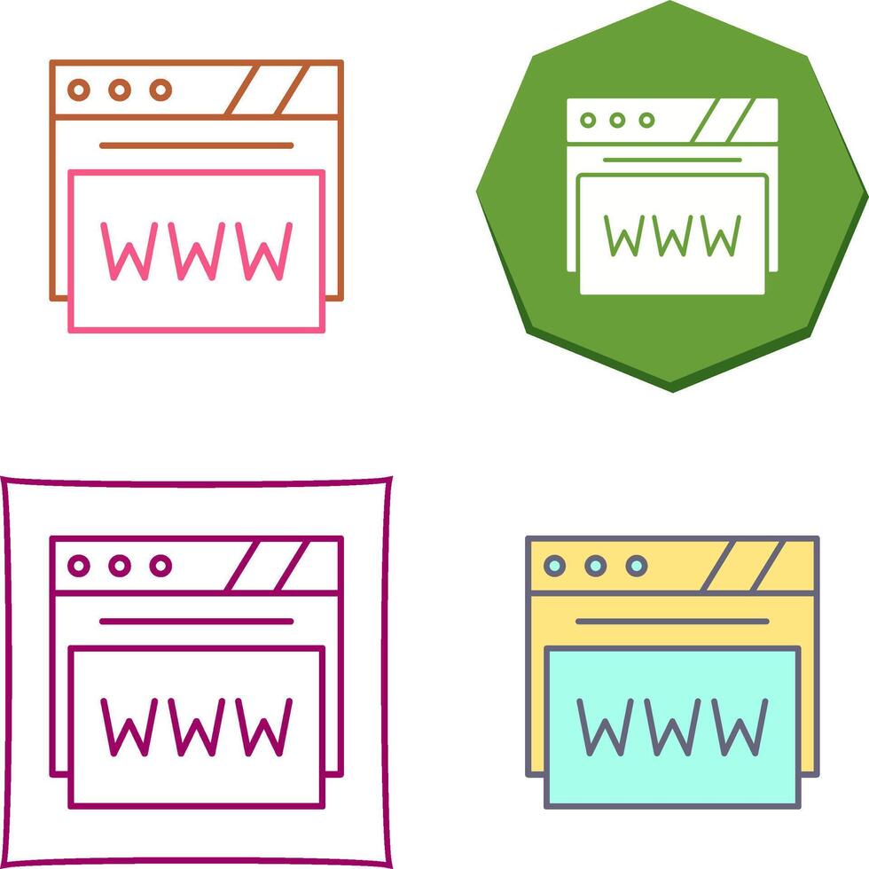 Web Browser Icon Design vector