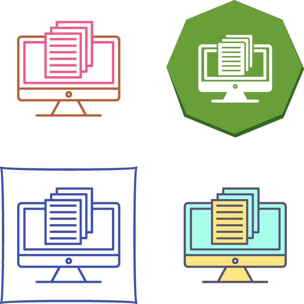 Document Icon Design vector