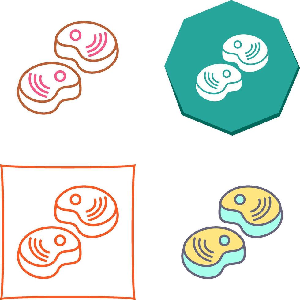 Steak Icon Design vector