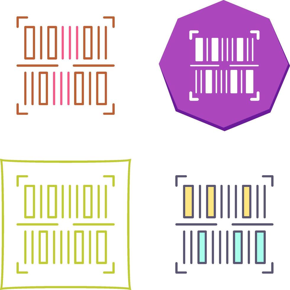 BarCode Icon Design vector