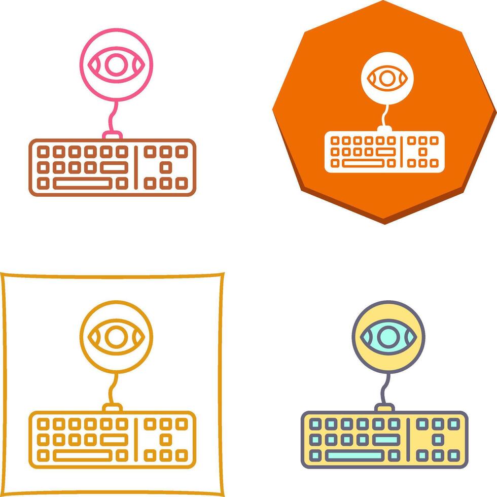 Keylogger Icon Design vector