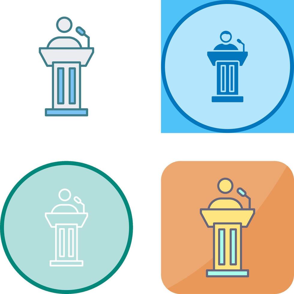 Podium Icon Design vector