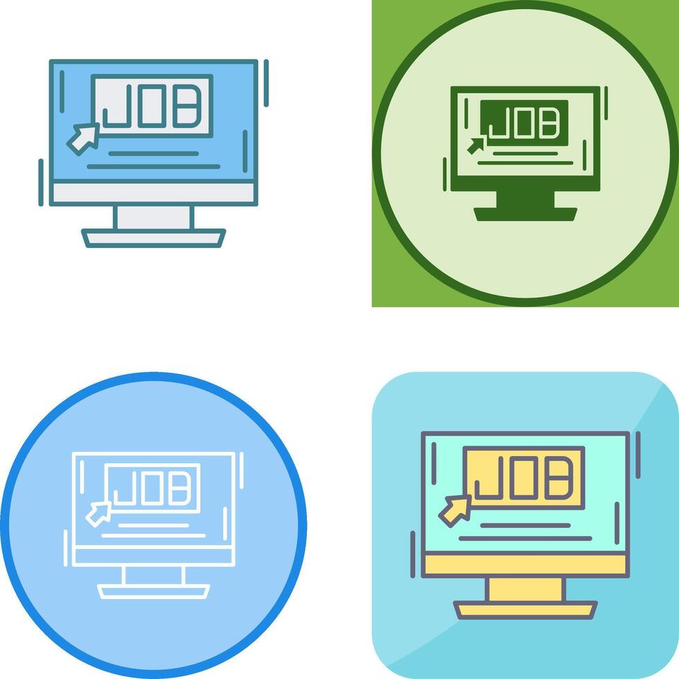 Job Icon Design vector