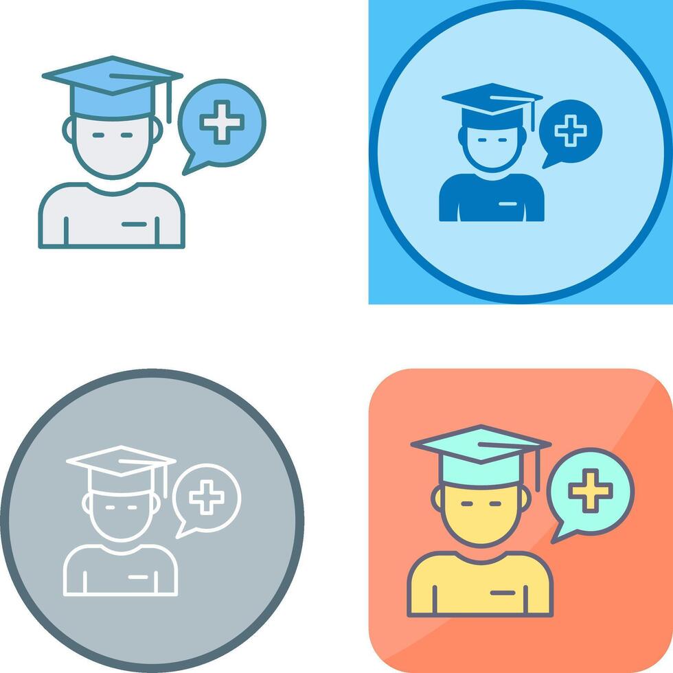 Medicine Faculty Icon Design vector