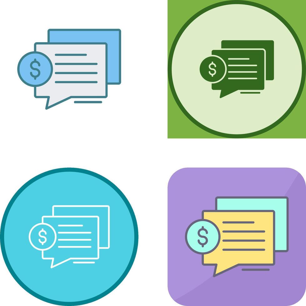 Dialog Icon Design vector