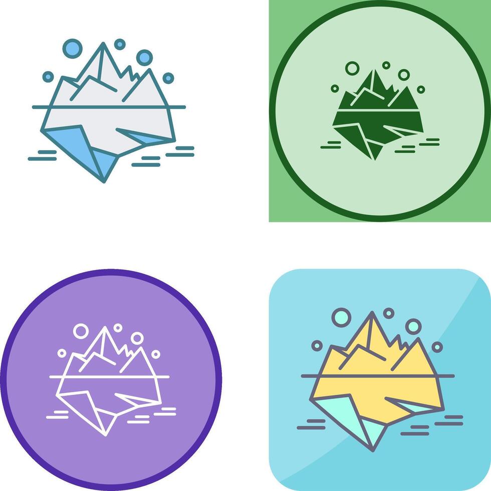 Iceberg Icon Design vector
