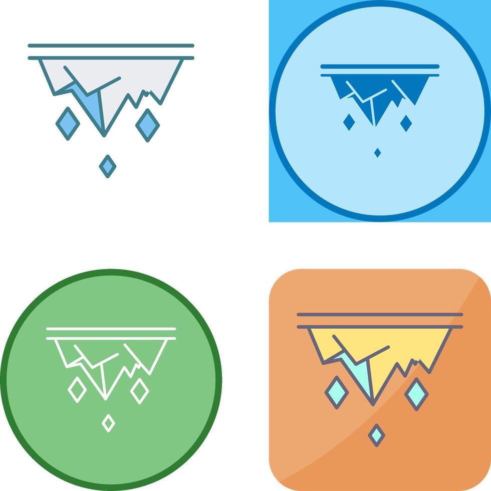 Icicle Icon Design vector