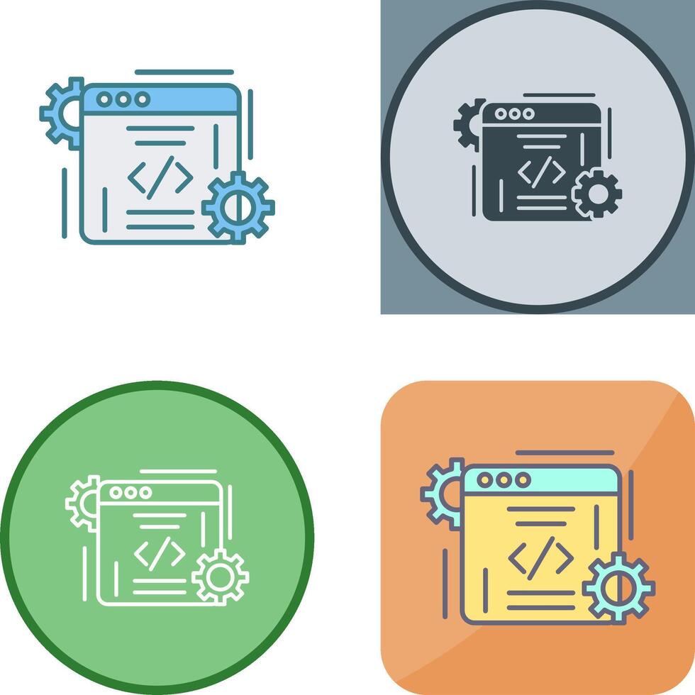 Coding Icon Design vector