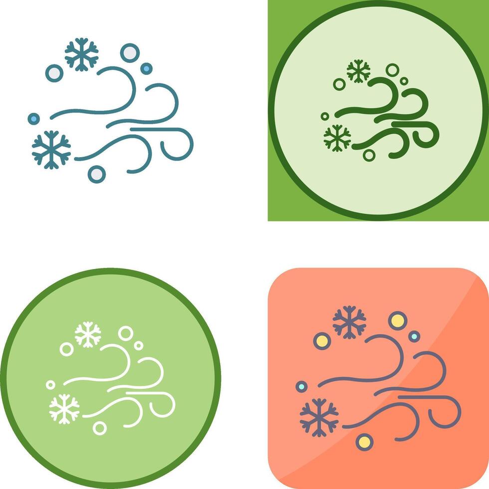 Blizzard Icon Design vector