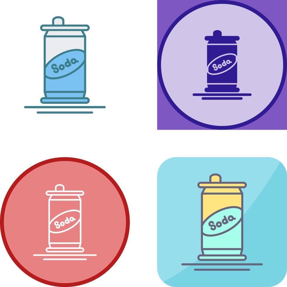 Soda Can Icon Design vector