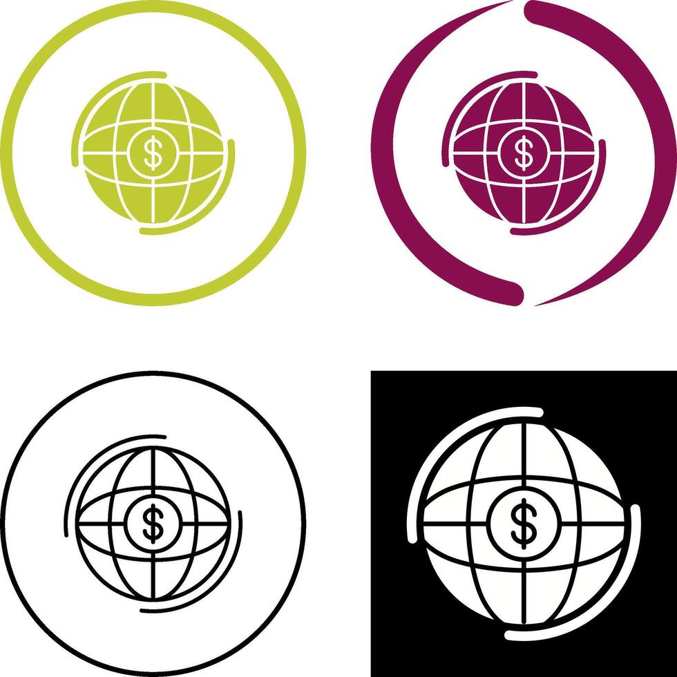 Globe Icon Design vector