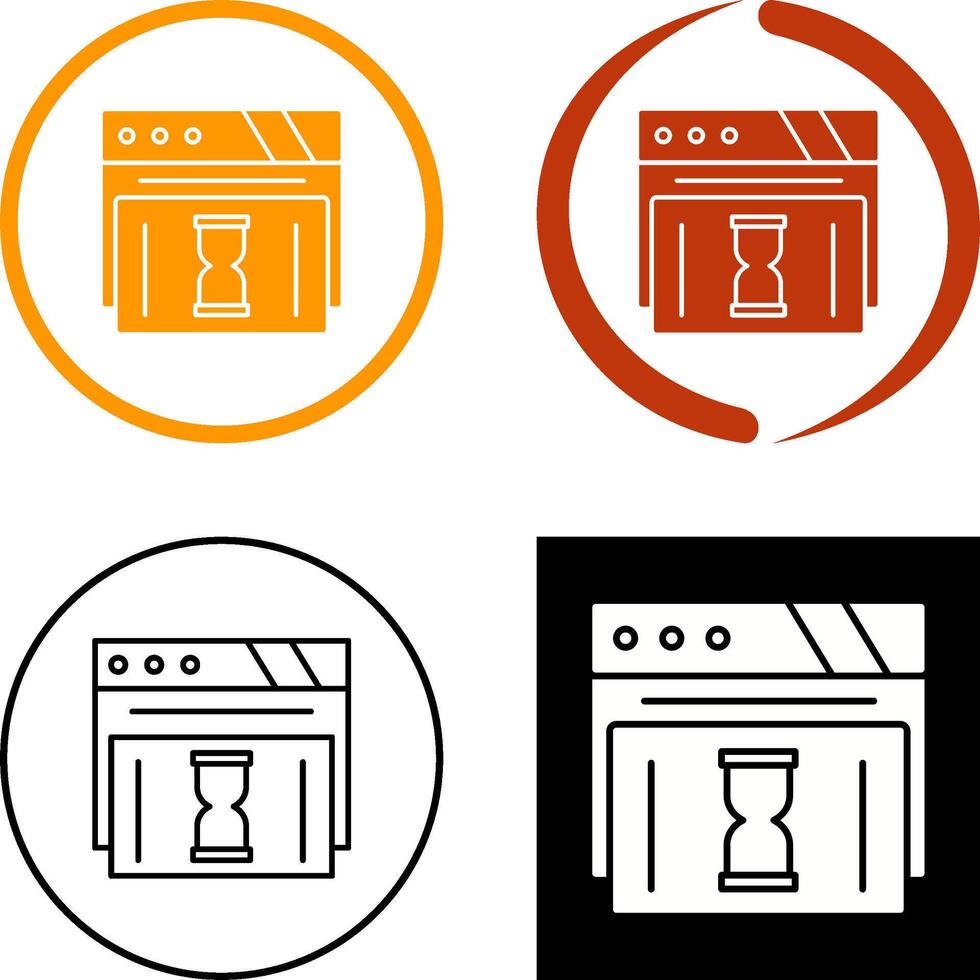 Waiting Icon Design vector