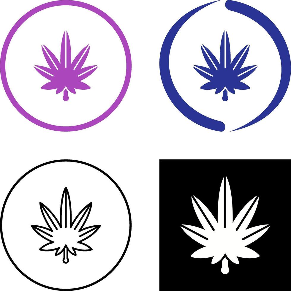 Weed Icon Design vector