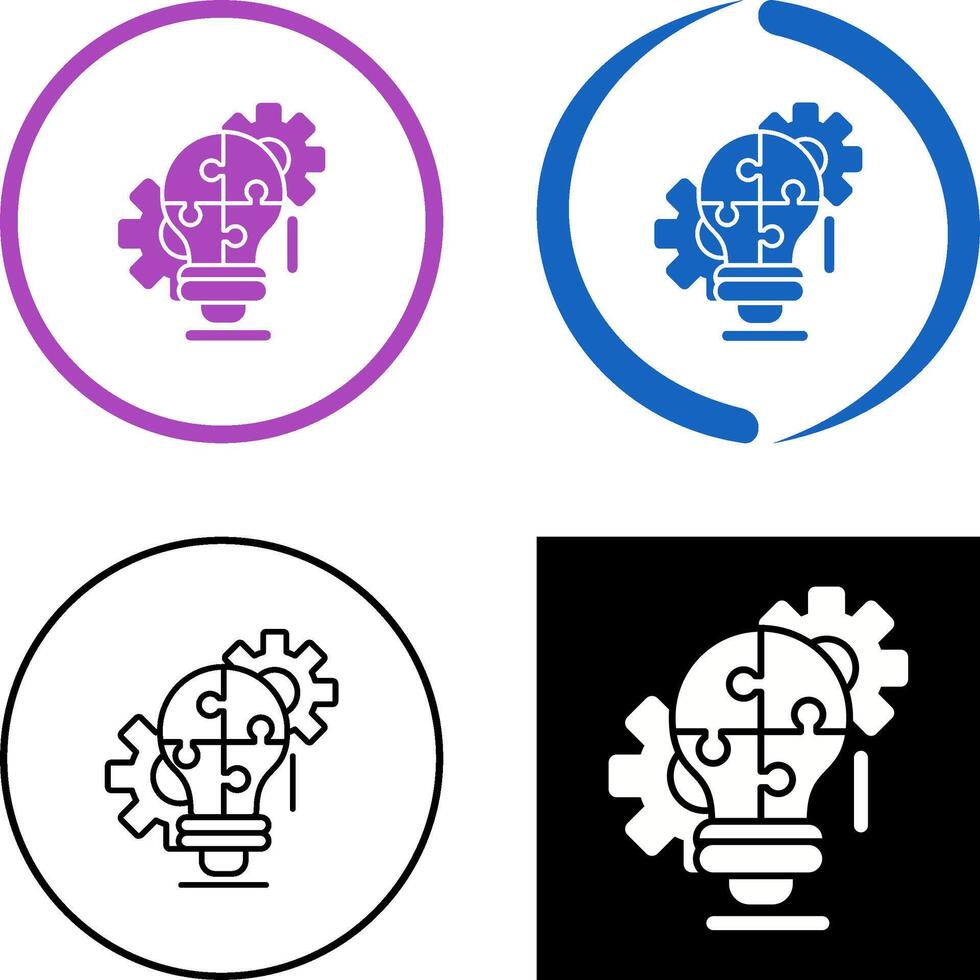 Problem Solving Icon Design vector