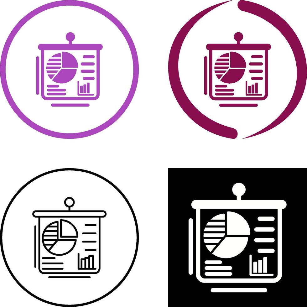Presentation Icon Design vector