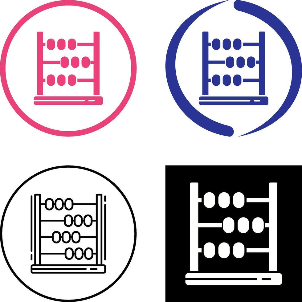 Abacus Icon Design vector