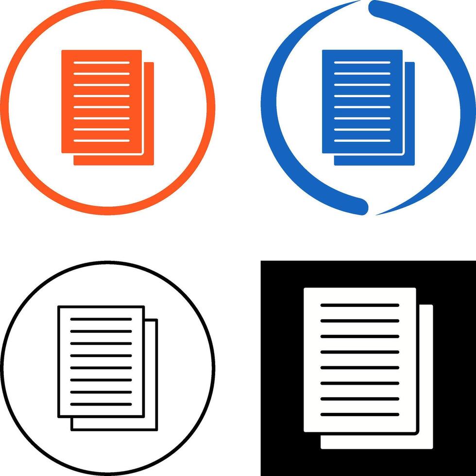 Document Icon Design vector