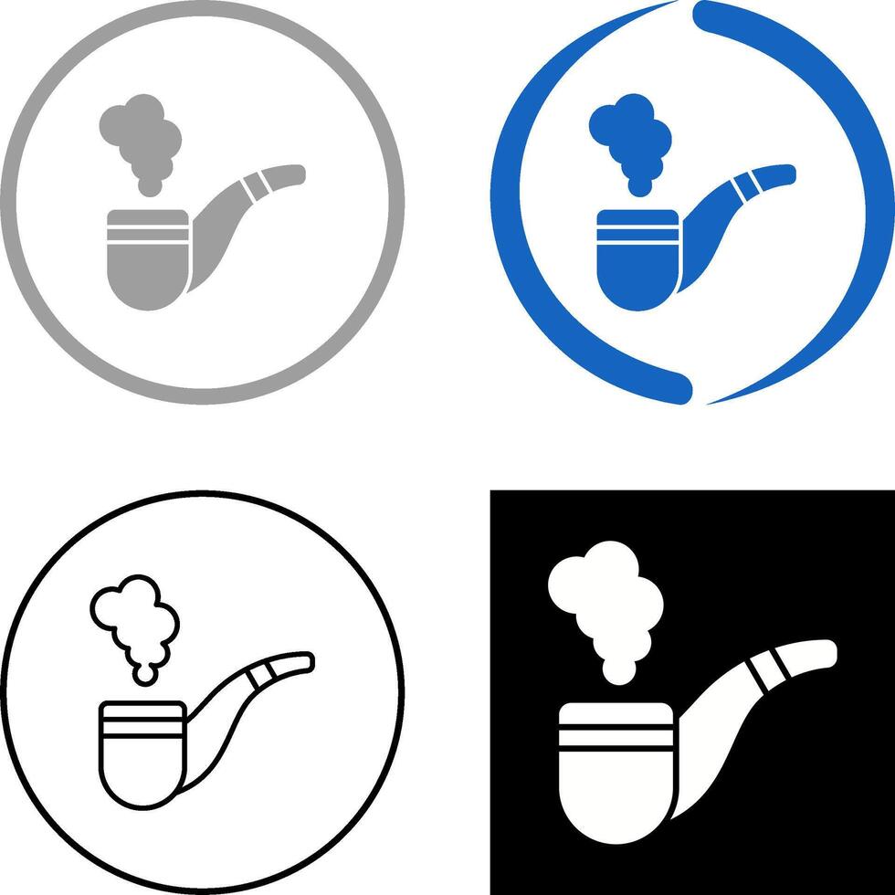 Smoke Pipe Icon Design vector