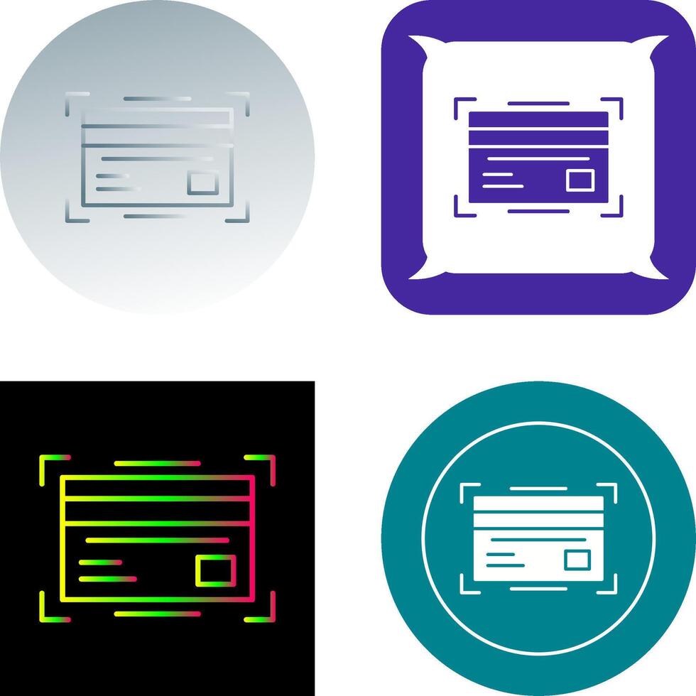 Credit Card Icon Design vector