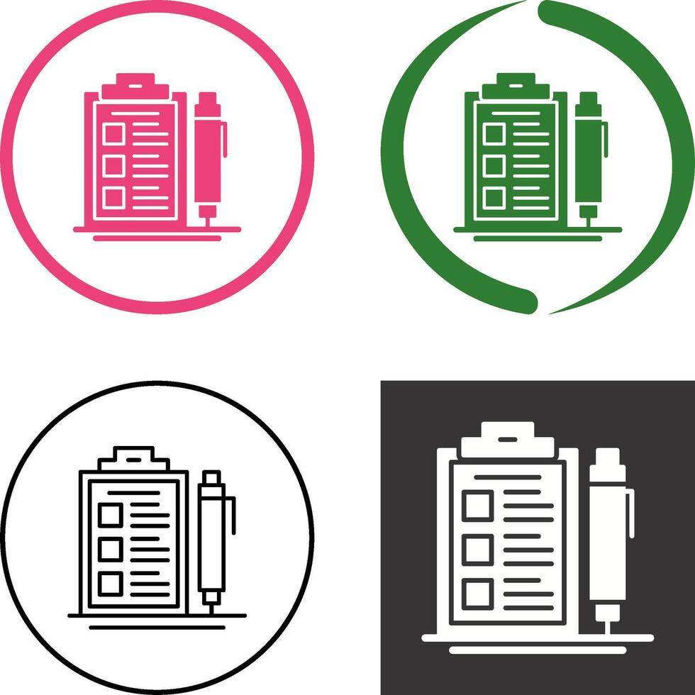 Check List Icon Design vector