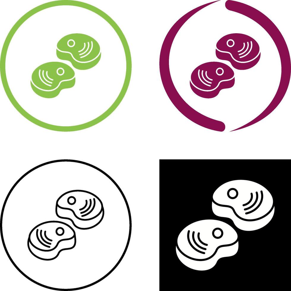 Steak Icon Design vector