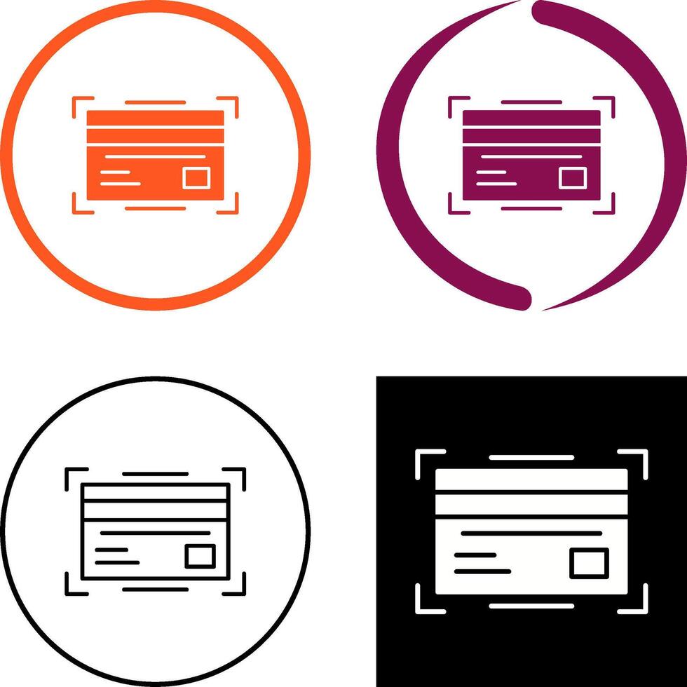 Credit Card Icon Design vector