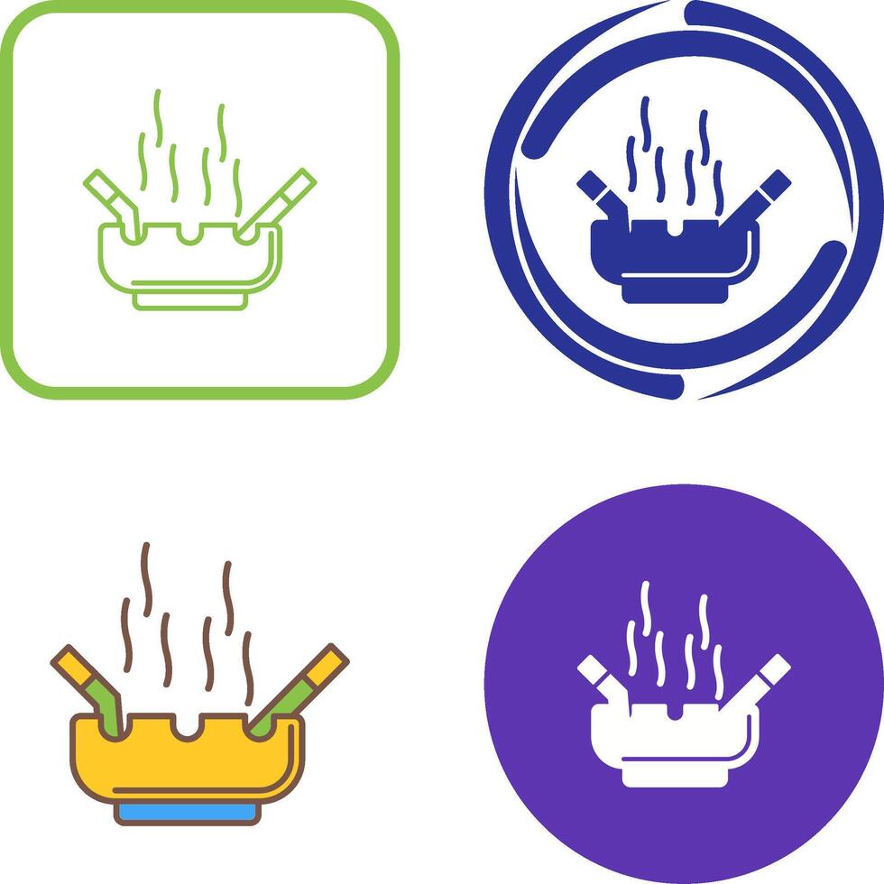 Ashtray Icon Design vector