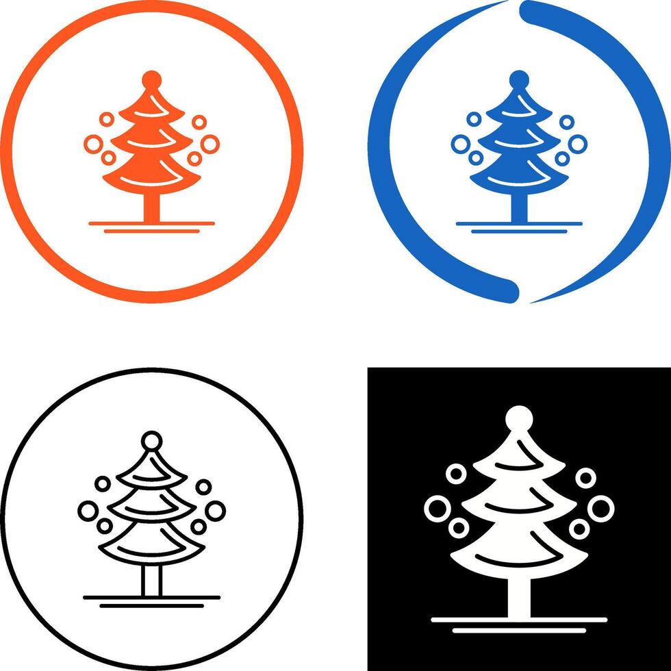 Pine Tree Icon Design vector