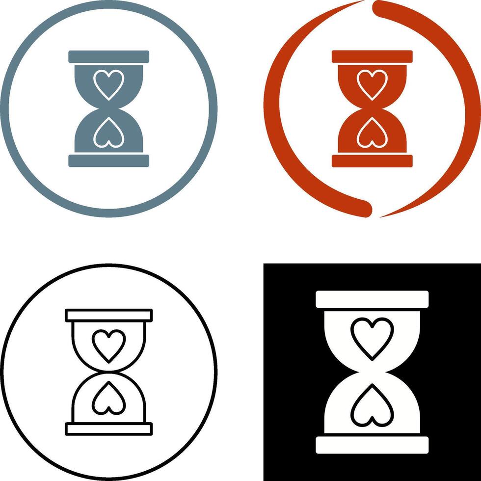 Hourglass Icon Design vector