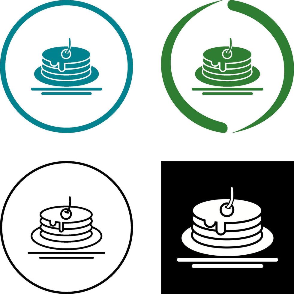 Pancake Icon Design vector