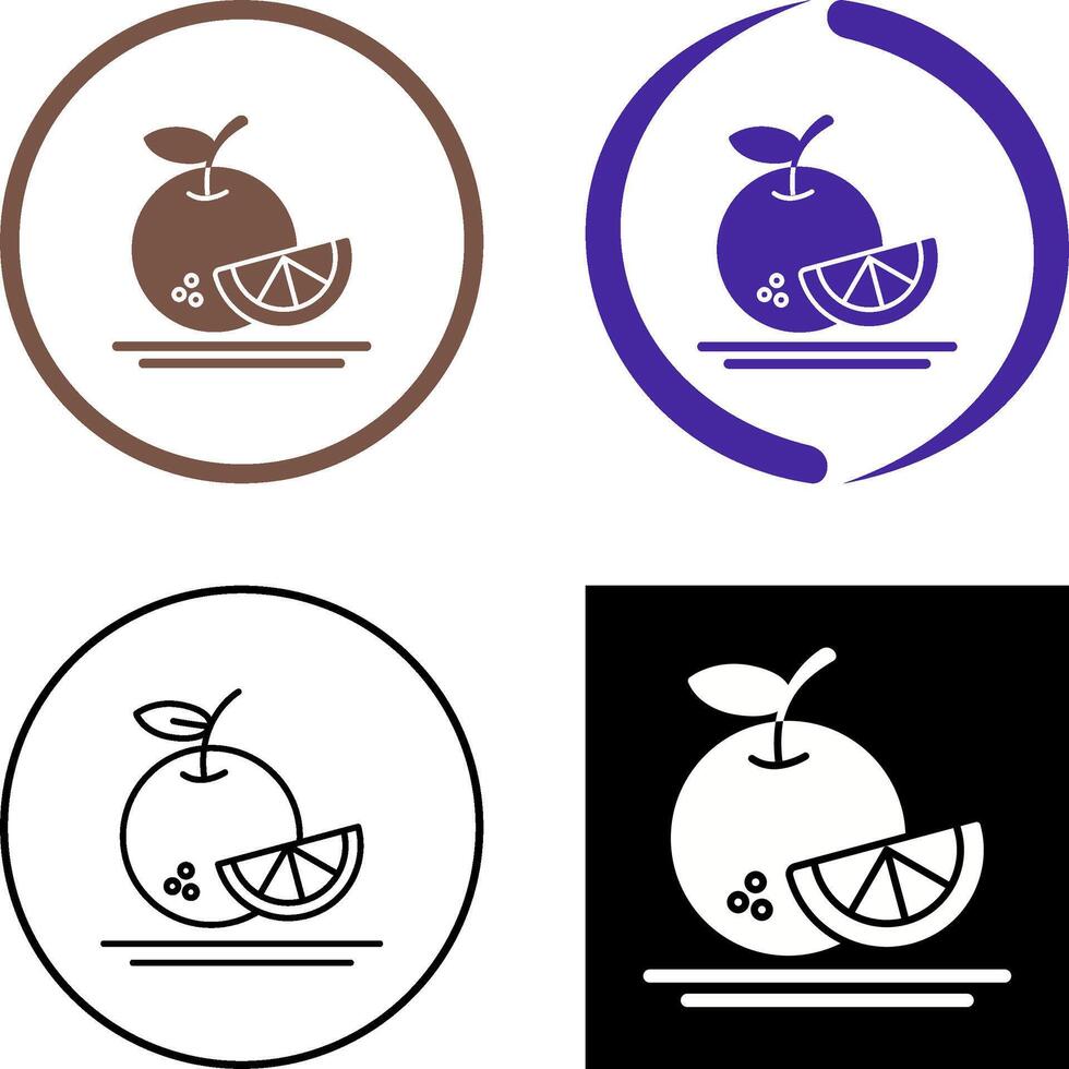 Orange Icon Design vector