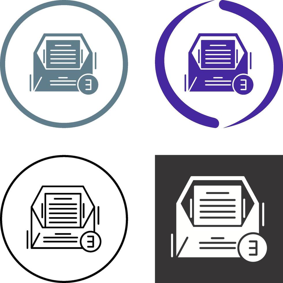 Emails Icon Design vector
