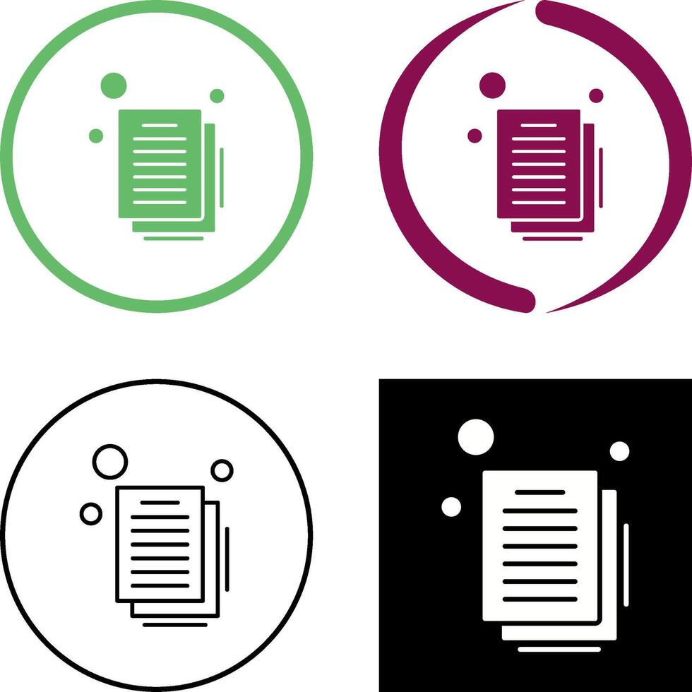 Document Icon Design vector