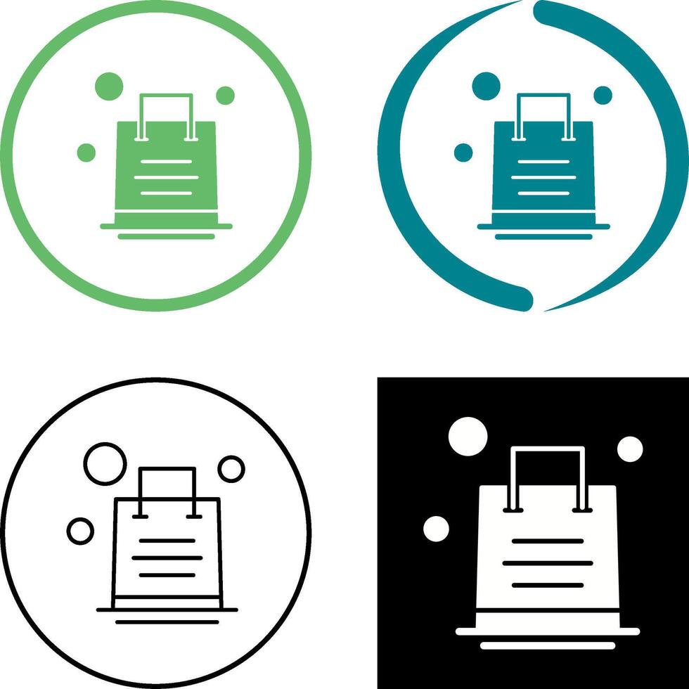 Shopping Bag Icon Design vector