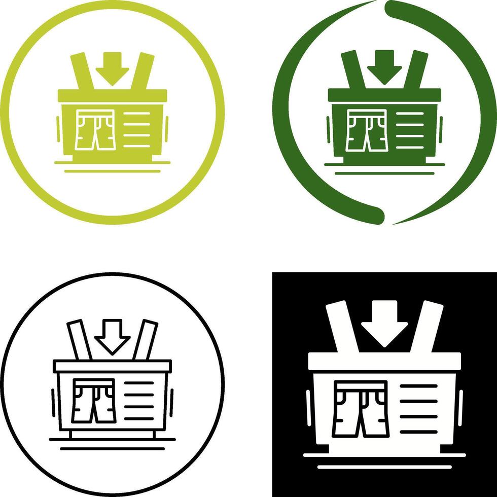 Shopping Basket Icon Design vector