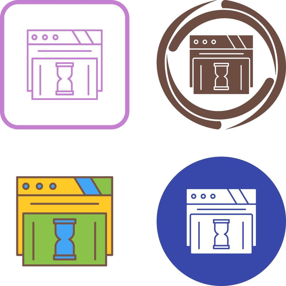 Waiting Icon Design vector