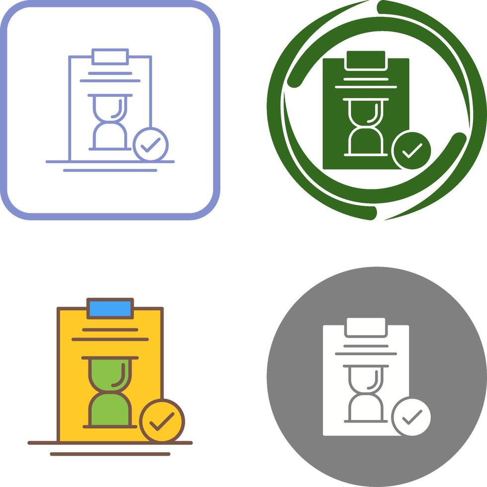 Hourglass Icon Design vector