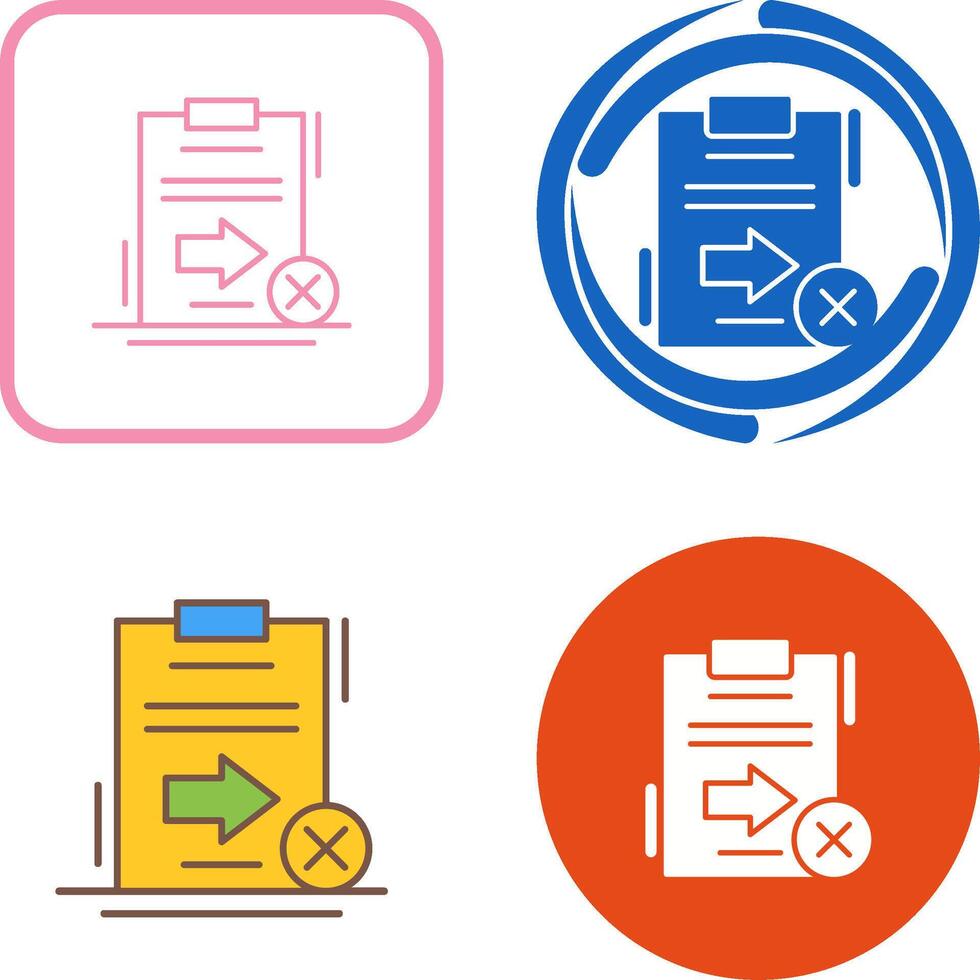 Send Failed Icon Design vector