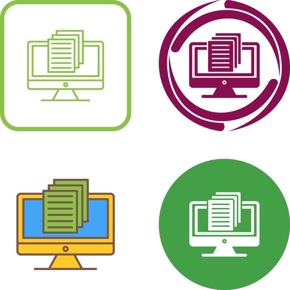 Document Icon Design vector