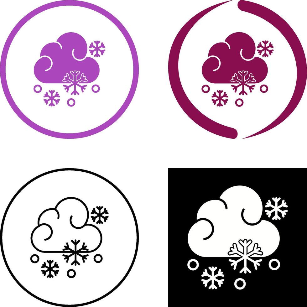 Snowy Icon Design vector
