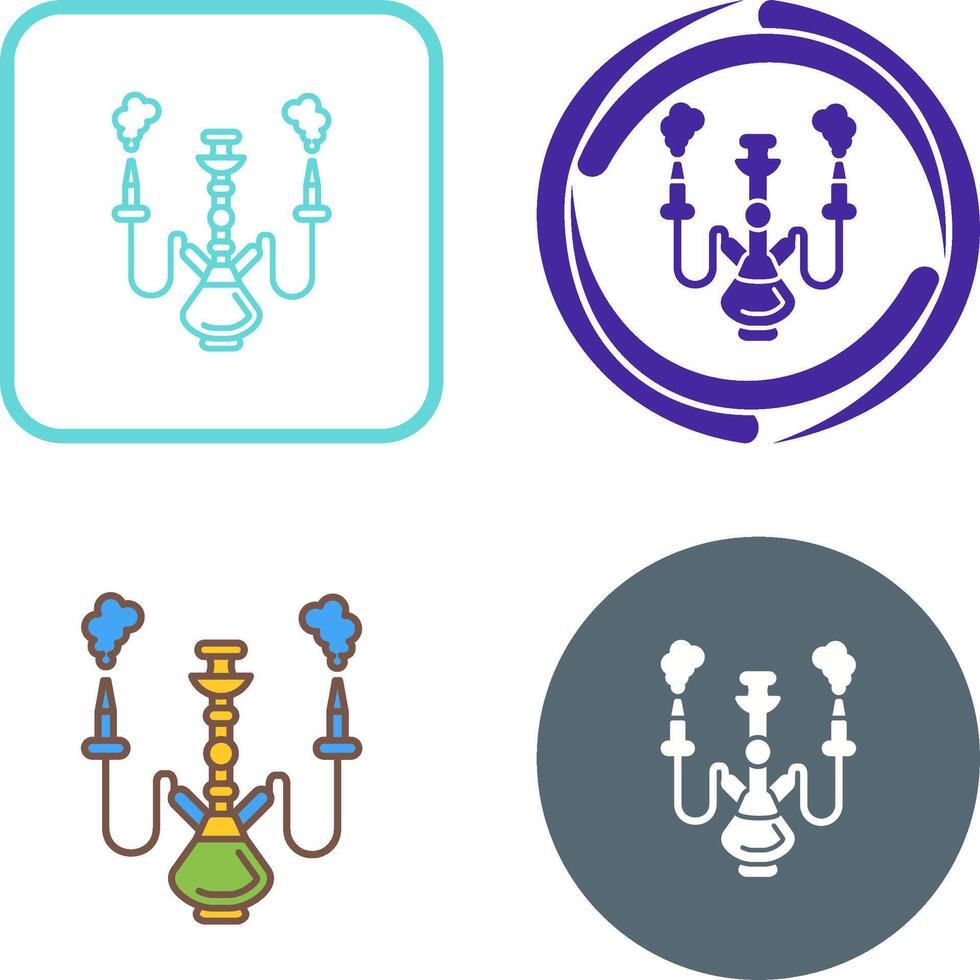 Shisha Icon Design vector