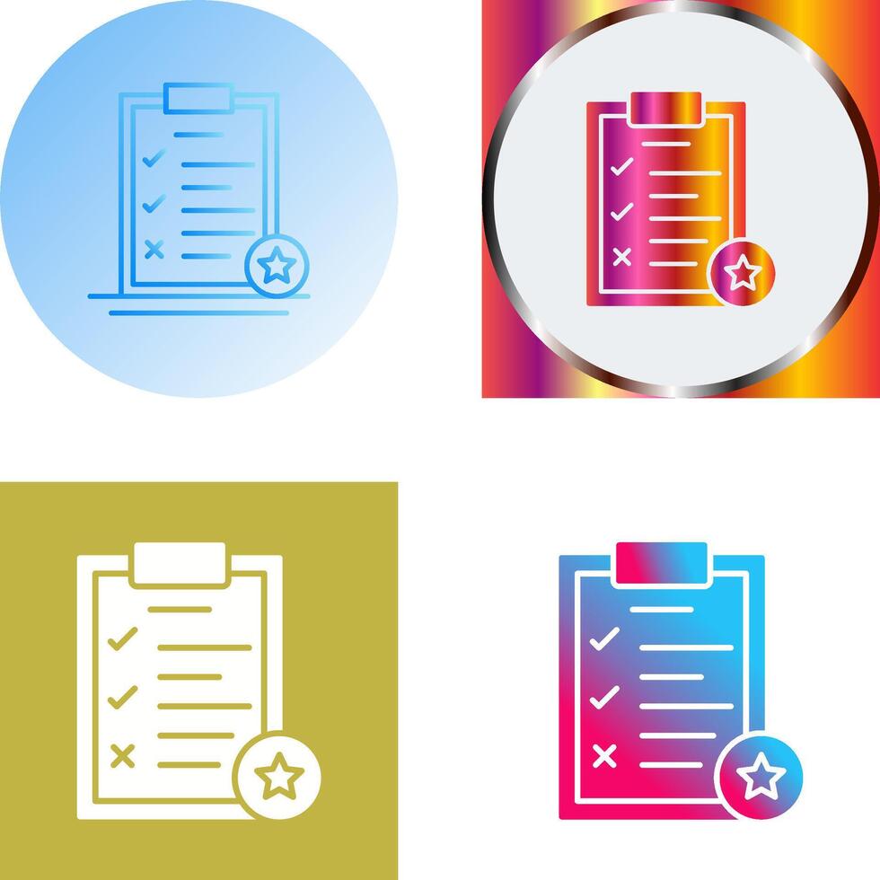 Task List Icon Design vector