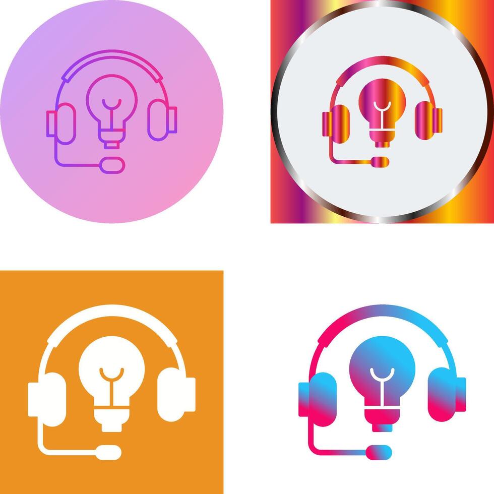 Headphones Icon Design vector