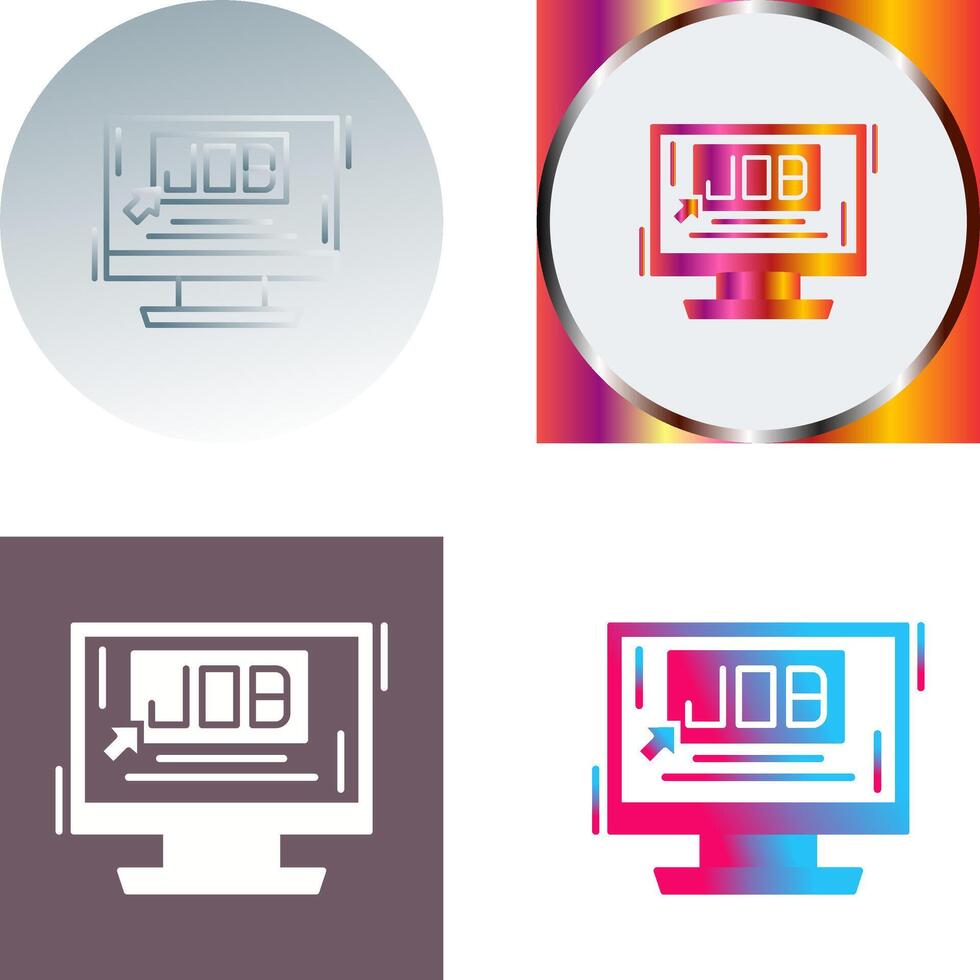 Job Icon Design vector