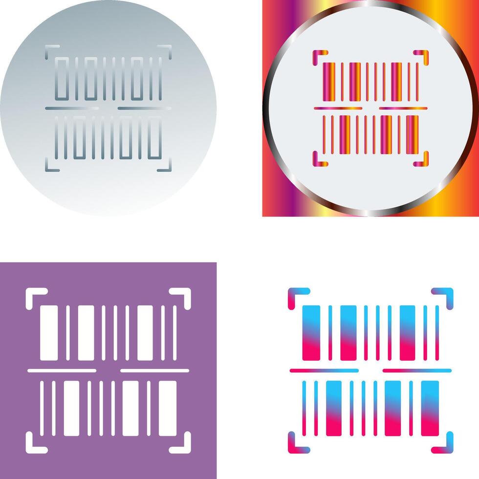 BarCode Icon Design vector