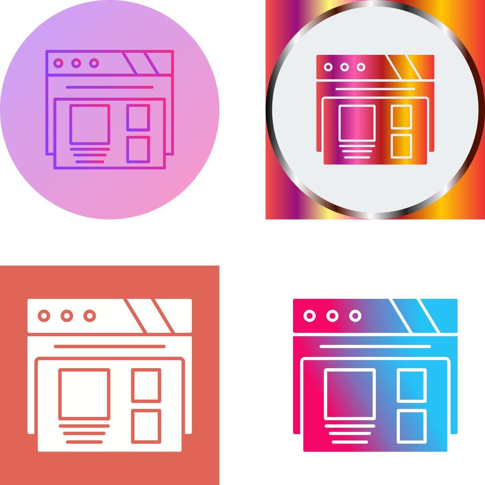 Layout Icon Design vector