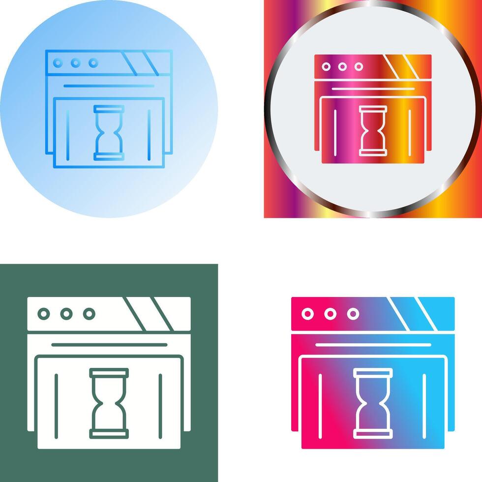 Waiting Icon Design vector