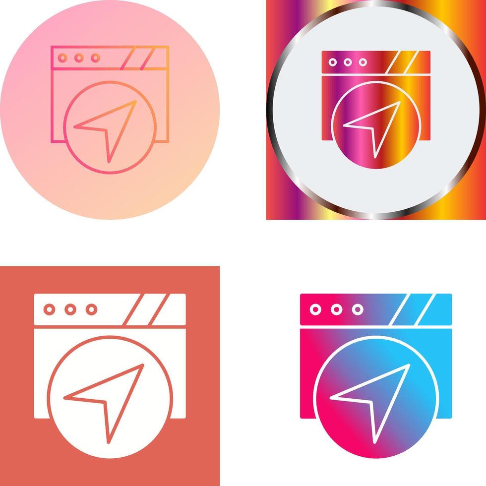 Navigation Icon Design vector