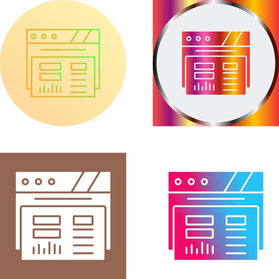 Dashboard Icon Design vector
