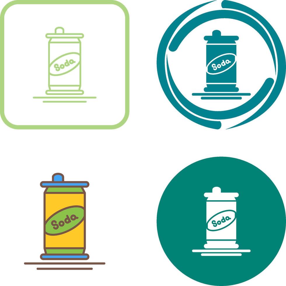 Soda Can Icon Design vector